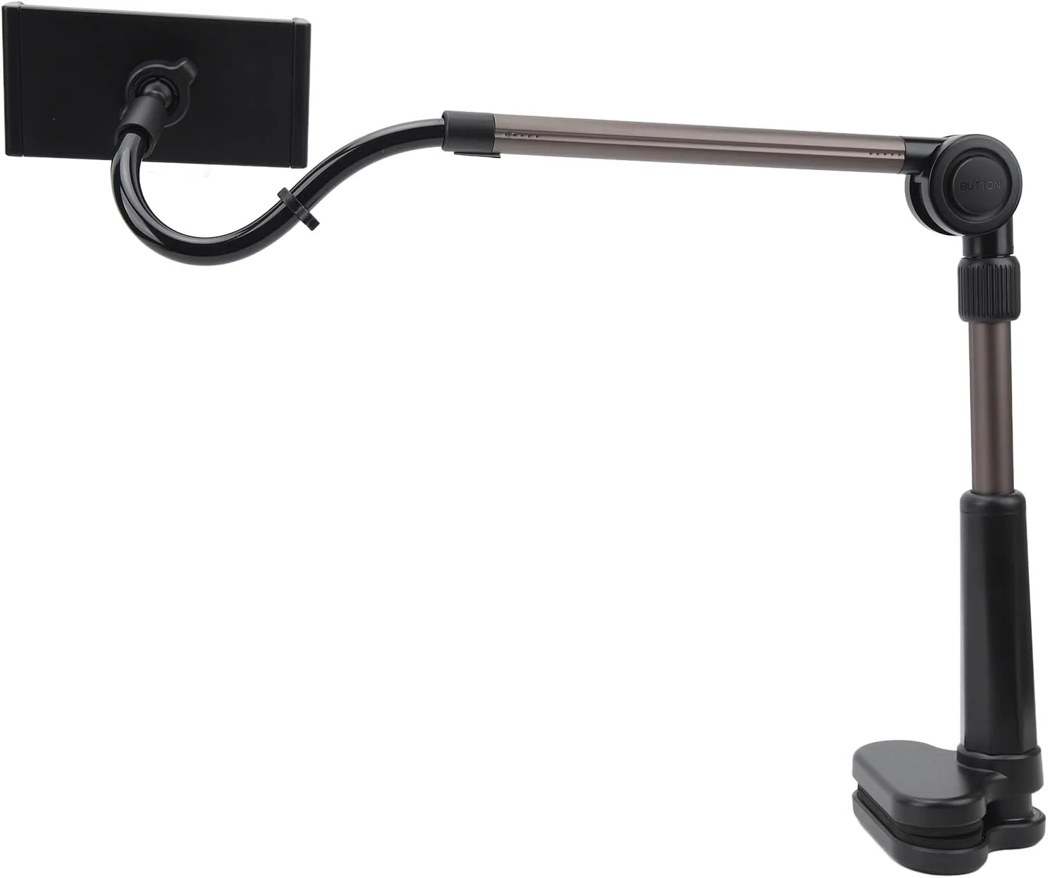 نگهدارنده گیره ای گوشی، گیره تبلت آلیاژ آلومینیوم با چرخش 360 درجه برای اتاق خواب