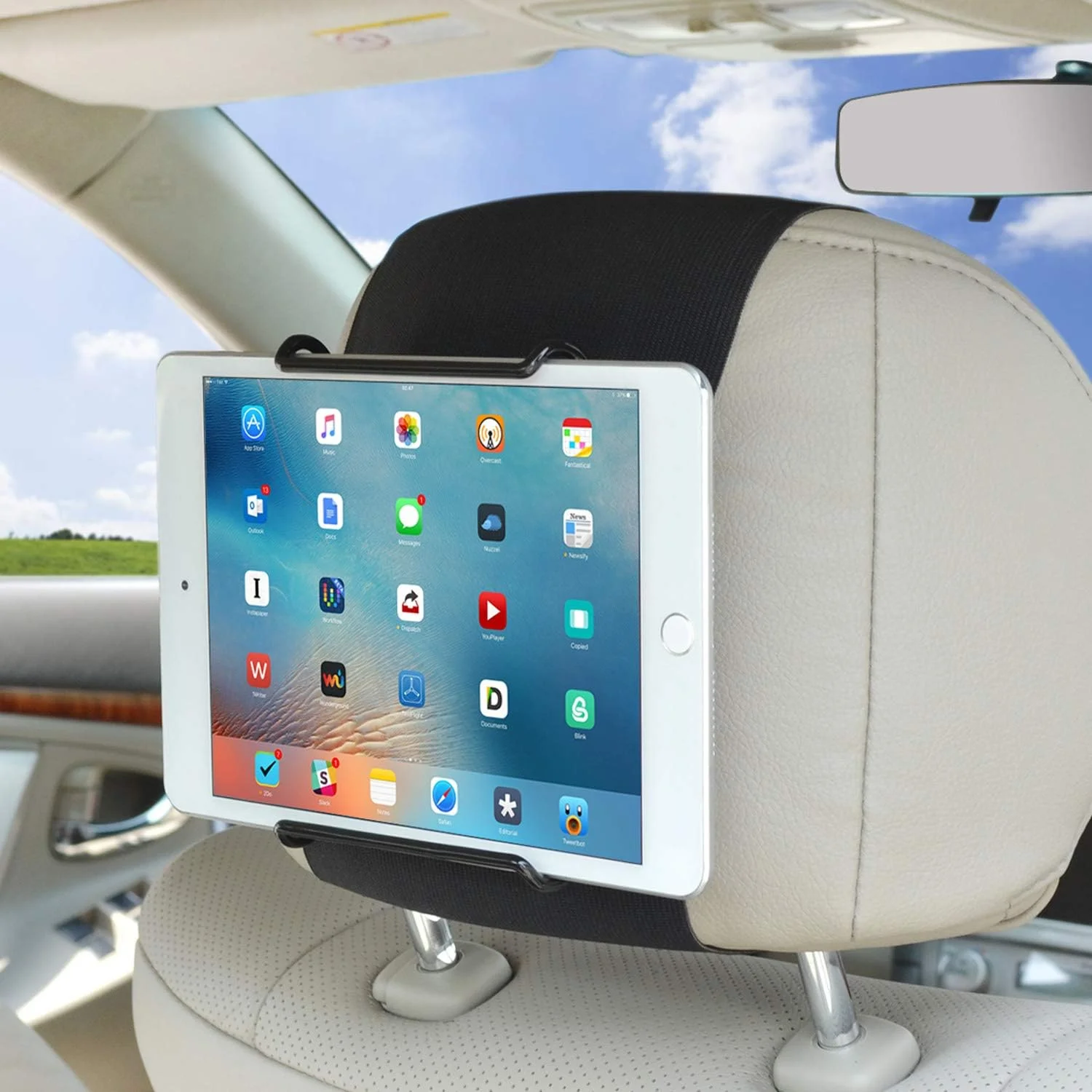 نگهدارنده تبلت پشت صندلی خودرو، نگهدارنده یونیورسال پشت صندلی خودرو برای تبلت های 7 تا 11 اینچی - مشکی نگهدارنده تبلت پشت صندلی خودرو، نگهدارنده یونیورسال پشت صندلی خودرو برای تبلت های 7 تا 11 اینچی - مشکی