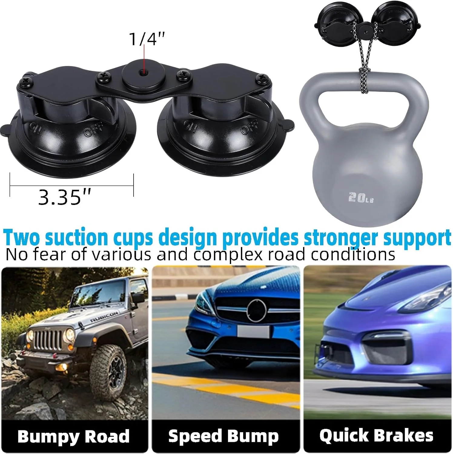 پایه تبلت برای کامیون، نگهدارنده فلزی فوق العاده بادوام آیپد با مکنده دوتایی قوی برای شیشه جلوی خودرو، بازوی جادویی 10 اینچی با قابلیت چرخش 360 درجه برای آیپد پرو 12.9/11/Air/Mini، سامسونگ گلکسی تب