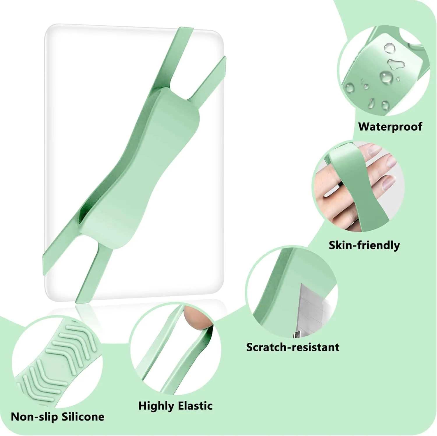 بسته 3 عددی بند دستی راحت برای تبلتها، لوازم جانبی کیندل برای مطالعه در تخت، نگهدارنده ایمن و سبک وزن برای کیندل پیپروایت/کوبو/اوآسیس/کتاب الکترونیکی/تلفن 4.7-8 اینچی (ماچا) بسته 3 عددی بند دستی راحت برای تبلتها، لوازم جانبی کیندل برای مطالعه در تخت، نگهدارنده ایمن و سبک وزن برای کیندل پیپروایت/کوبو/اوآسیس/کتاب الکترونیکی/تلفن 4.7-8 اینچی (ماچا)