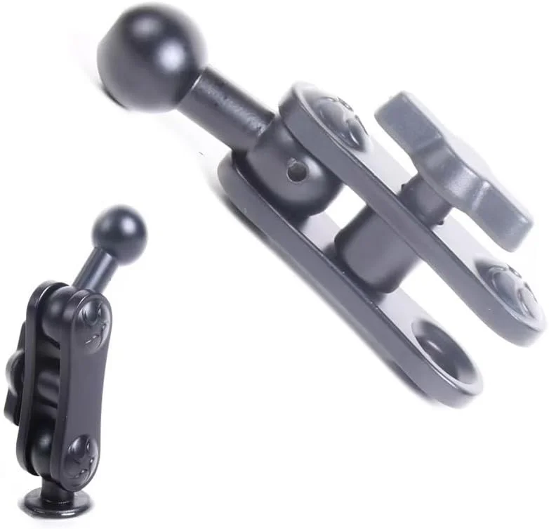 آداپتور افزایش طول پایه توپی 17 میلی‌متری، میله افزایش طول با چرخش 360 درجه برای نگهدارنده تلفن خودرو، نگهدارنده تبلت، پایه GPS، داشبورد و پایه‌های دریچه هوا، لوازم جانبی عکاسی دوربین تلفن خودرو