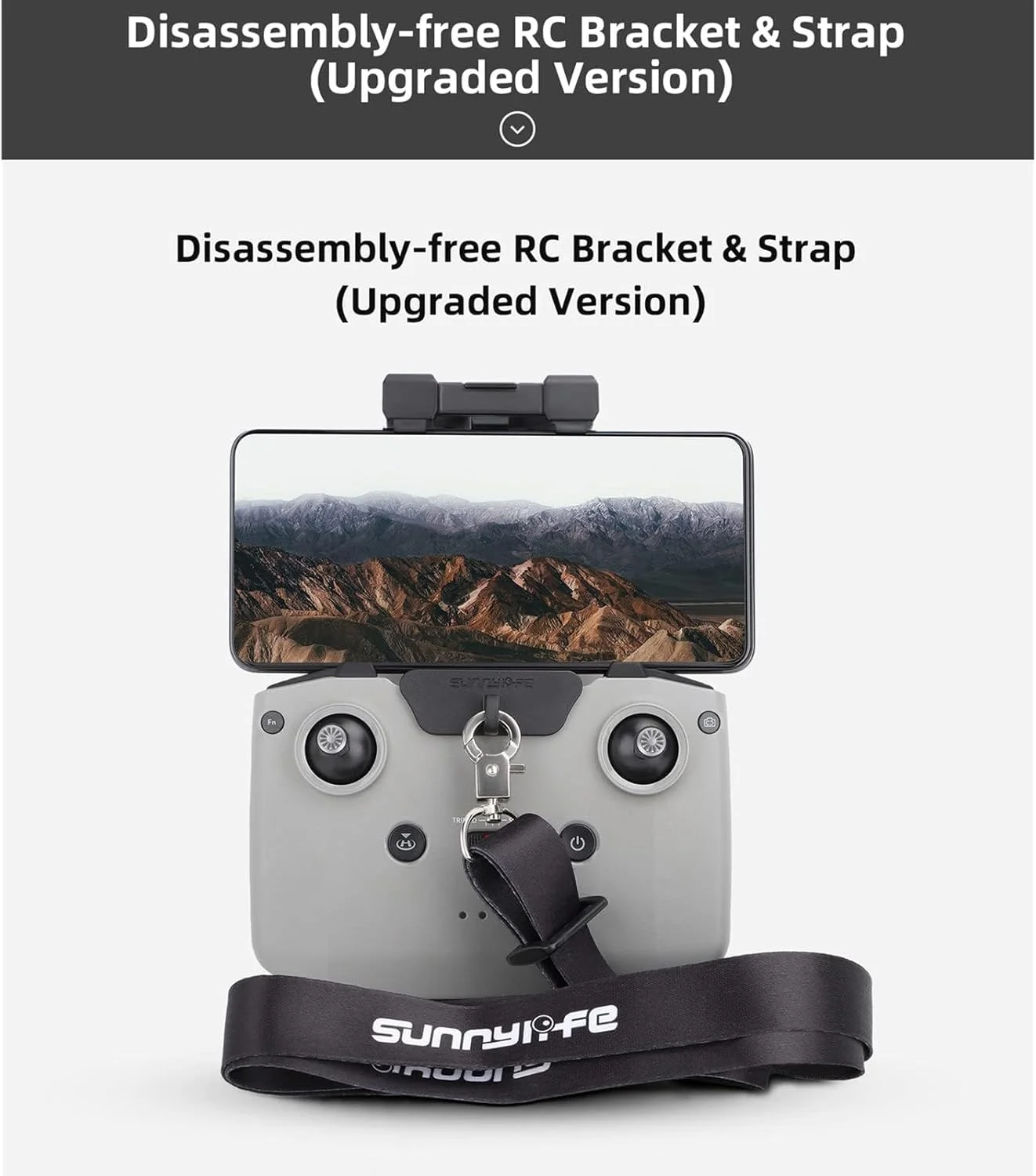 نگهدارنده تبلت و بند گردنی کنترلر DJI RC N3 N2 N1 مناسب برای DJI Flip/NEO/Mini 4K/Mavic Air 3S Air 3/ Mavic 3 /Mini 5 4 3 Pro/Mavic Air 2S و لوازم جانبی کنترل از راه دور