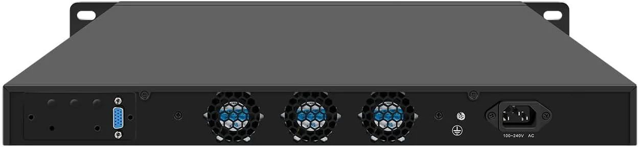 دستگاه فایروال رک مونت 1U 19 اینچی HUNSN، OPNsense، VPN، روتر شبکه، Alder Lake N95CPU/N97CPU، RJ55، 8 پورت LAN 2.5GbE، GPIO، رم 8 گیگابایتی، SSD 256 گیگابایتی