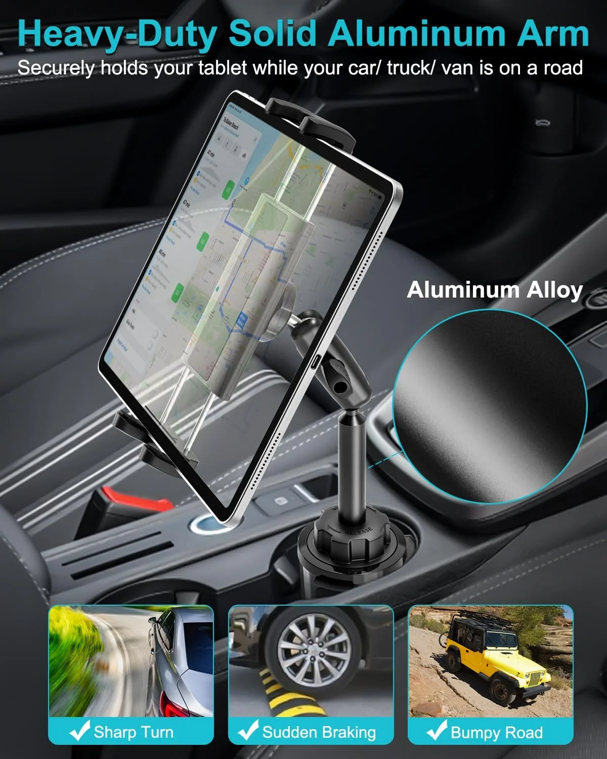 نگهدارنده تبلت کامیون، پایه نگهدارنده خودرو سازگار با آیپد پرو ۱۳