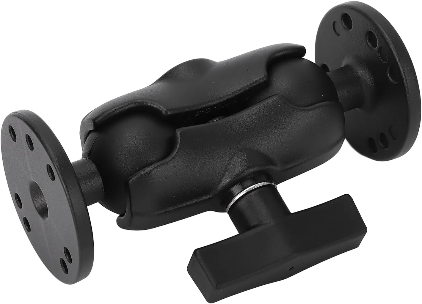 پایه نگهدارنده دو توپی Domary با بازوی دوتایی و آداپتورهای توپی سایز C 1.5 اینچی، پایه چند زاویه ای با قابلیت نصب روی سطوح مختلف برای تبلت، تلفن همراه، ماهی یاب و کاربردهای صنعتی