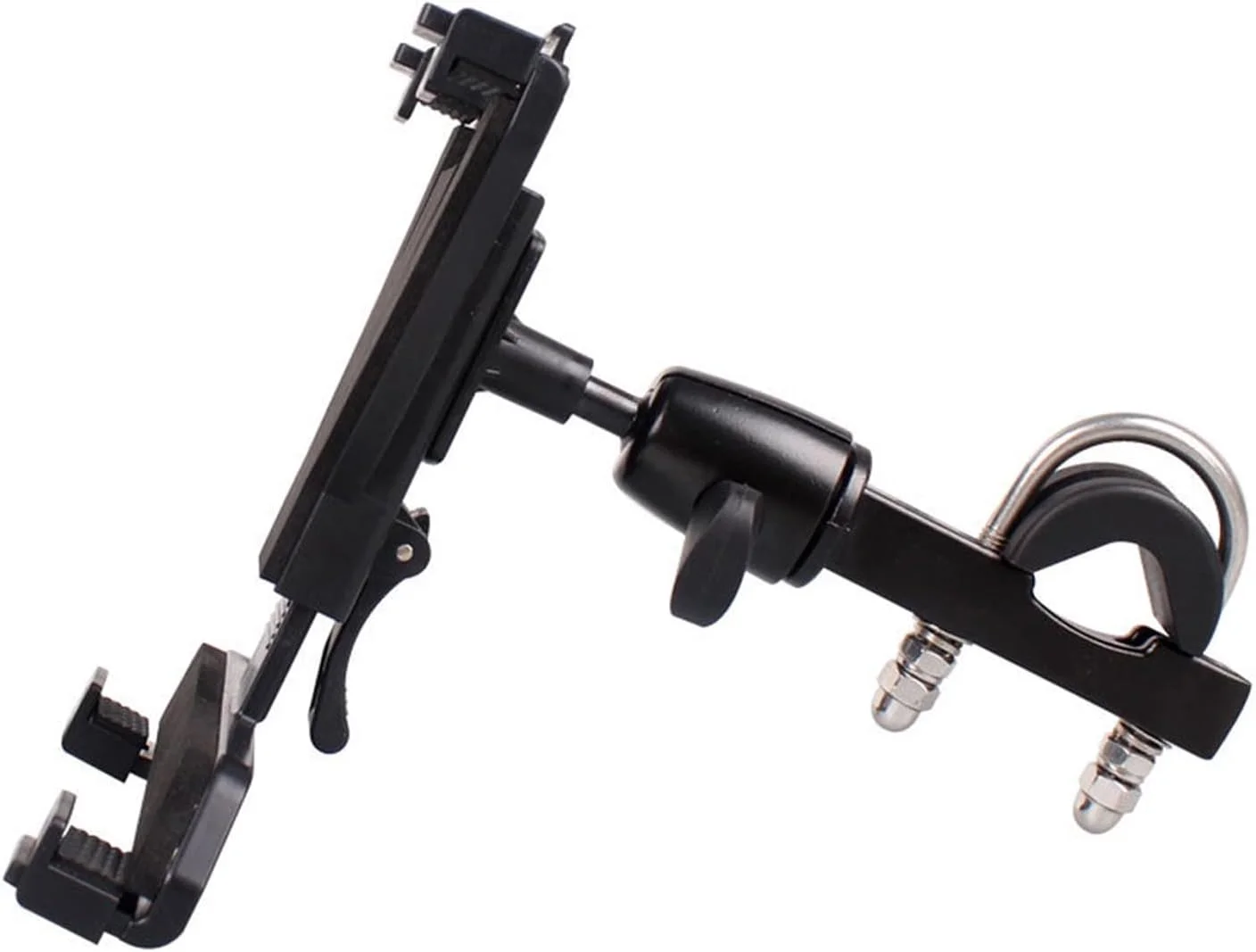 پایه تبلت دوچرخه بادوام Cryfokt، نگهدارنده تبلت دوچرخه با ارتفاع قابل تنظیم برای تبلت های 7 تا 10 اینچی، نصب آسان نگهدارنده دوچرخه سواری برای دوچرخه های مختلف، لوازم جانبی ناوبری قابل حمل