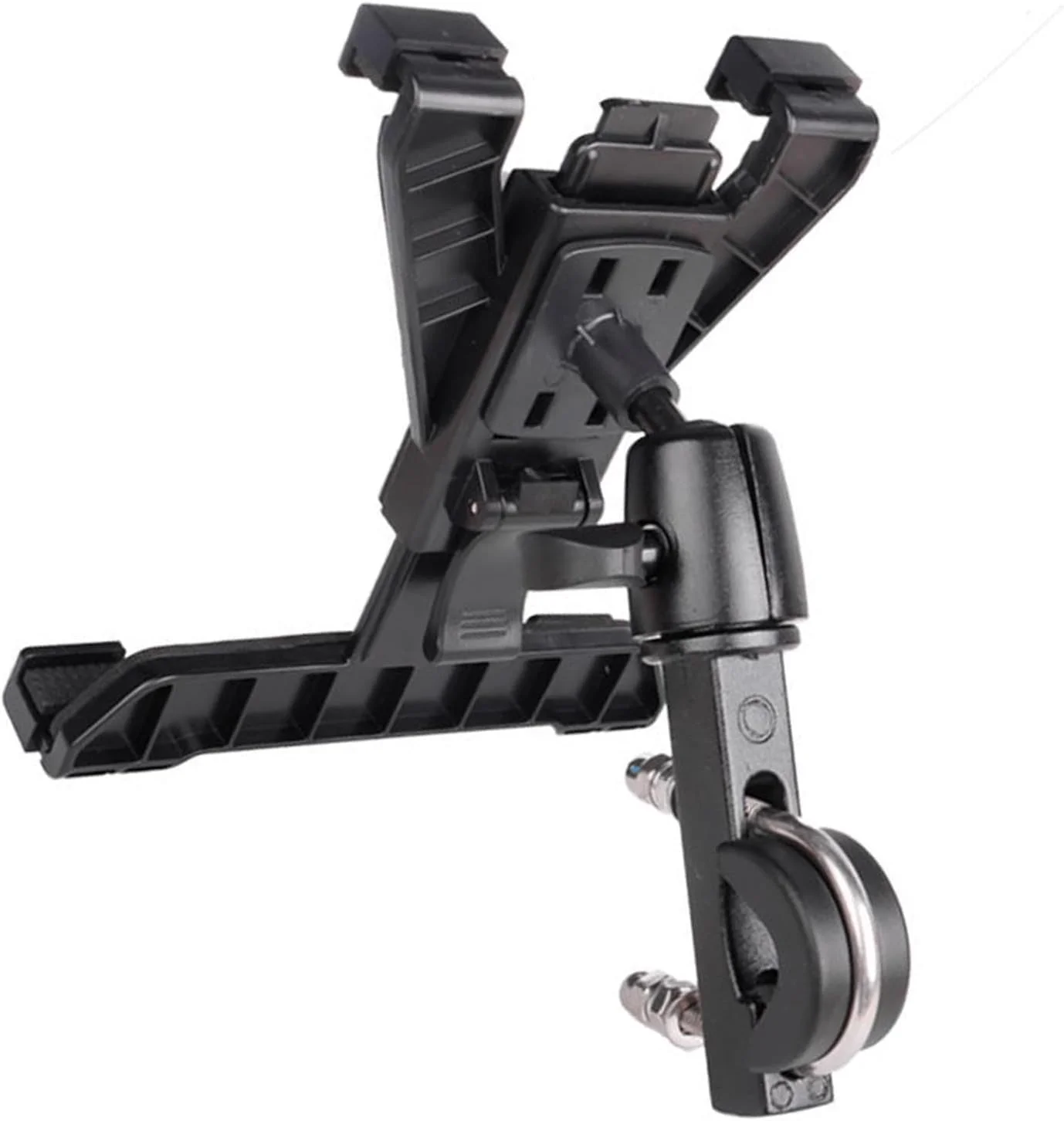 پایه تبلت دوچرخه بادوام Cryfokt، نگهدارنده تبلت دوچرخه با ارتفاع قابل تنظیم برای تبلت های 7 تا 10 اینچی، نصب آسان نگهدارنده دوچرخه سواری برای دوچرخه های مختلف، لوازم جانبی ناوبری قابل حمل