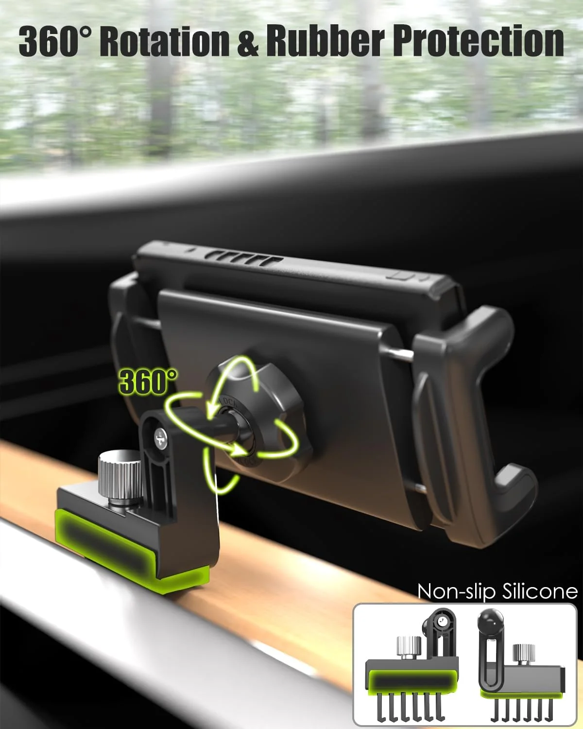 پایه نگهدارنده تبلت و موبایل Charchendo برای دریچه هوای تسلا، مناسب برای دستگاه های 4 تا 13 اینچی