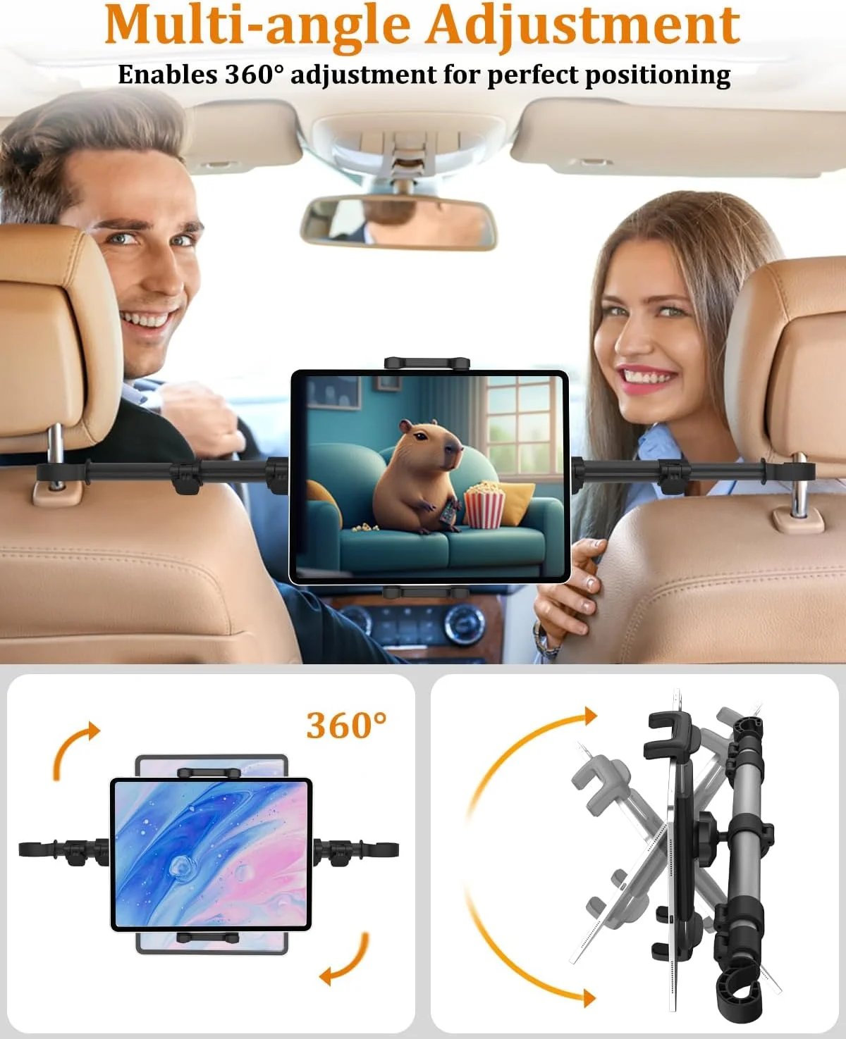 نگهدارنده تبلت برای پشت سری خودرو