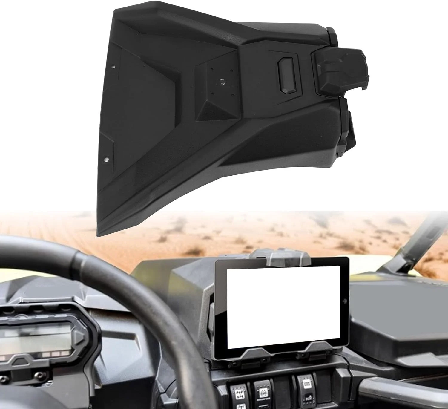 نگهدارنده تبلت و تلفن همراه قابل تنظیم با سینی ذخیره سازی برای ماوریک کامندر UTV