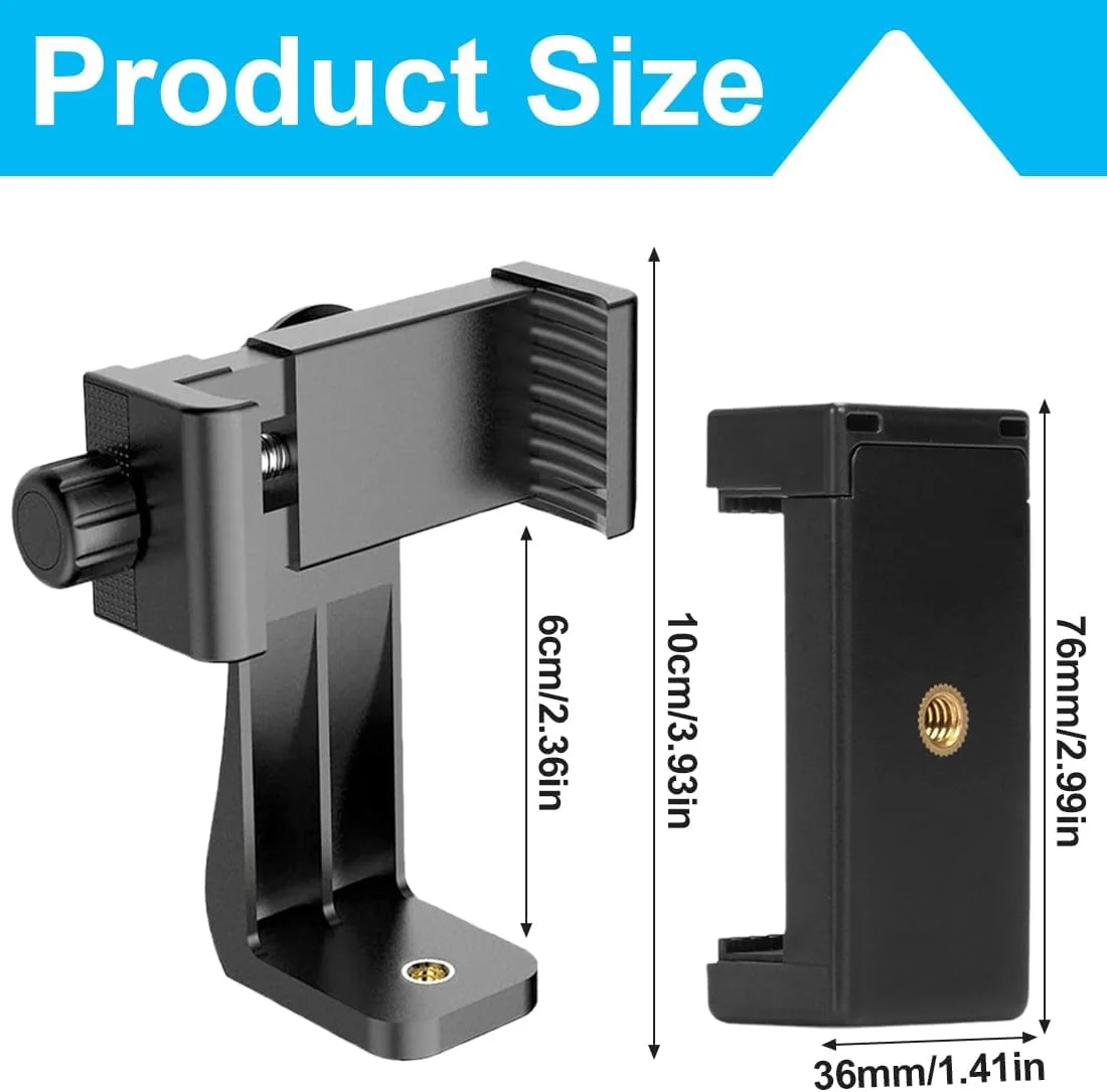 ۲ عدد آداپتور اتصال سه پایه برای تبلت، سازگار با تک پایه، نگهدارنده تلفن، پایه عمودی افقی، مدل A