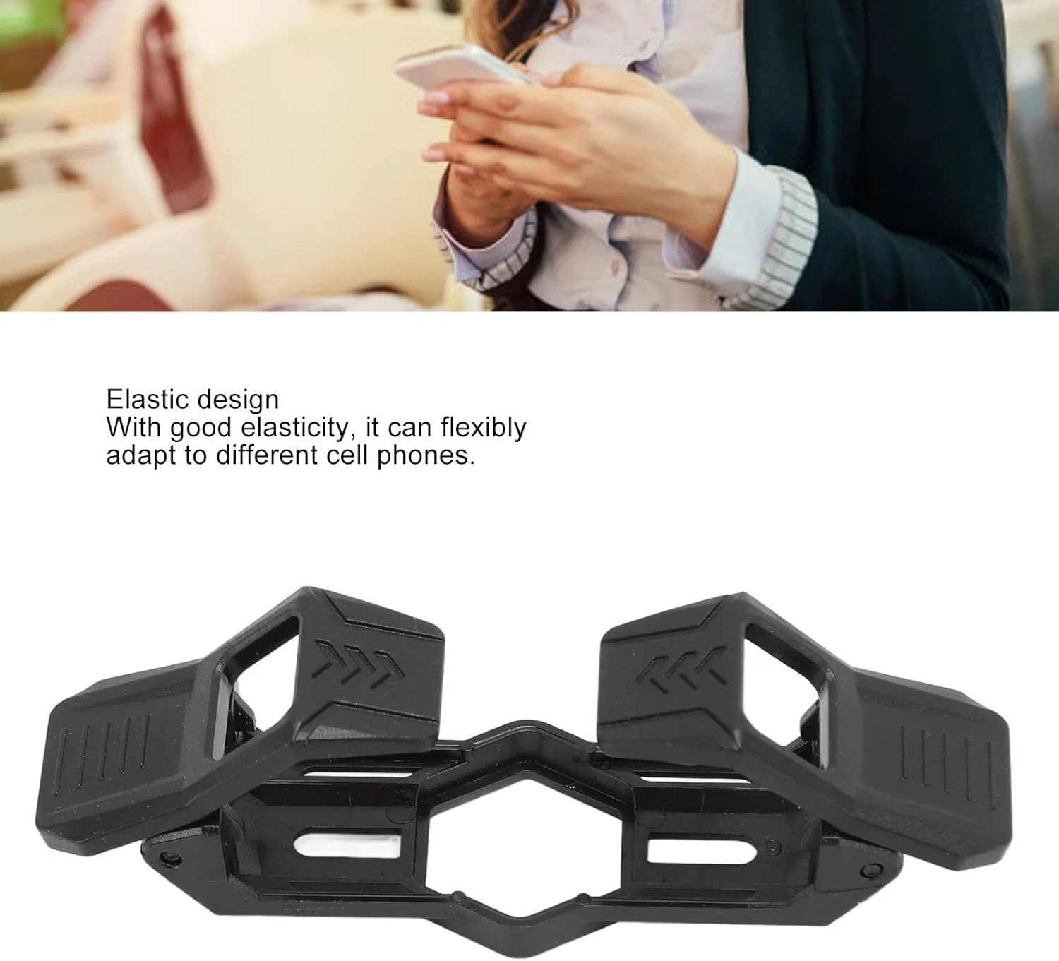 نگهدارنده/گیره پشتی خنک کننده تلفن Asixxsix، طراحی الاستیک با گیره پشتی سیلیکونی برای نصب فن خنک کننده تلفن نیمه هادی 6 سانتی متری مدل های S6 S10 S18
