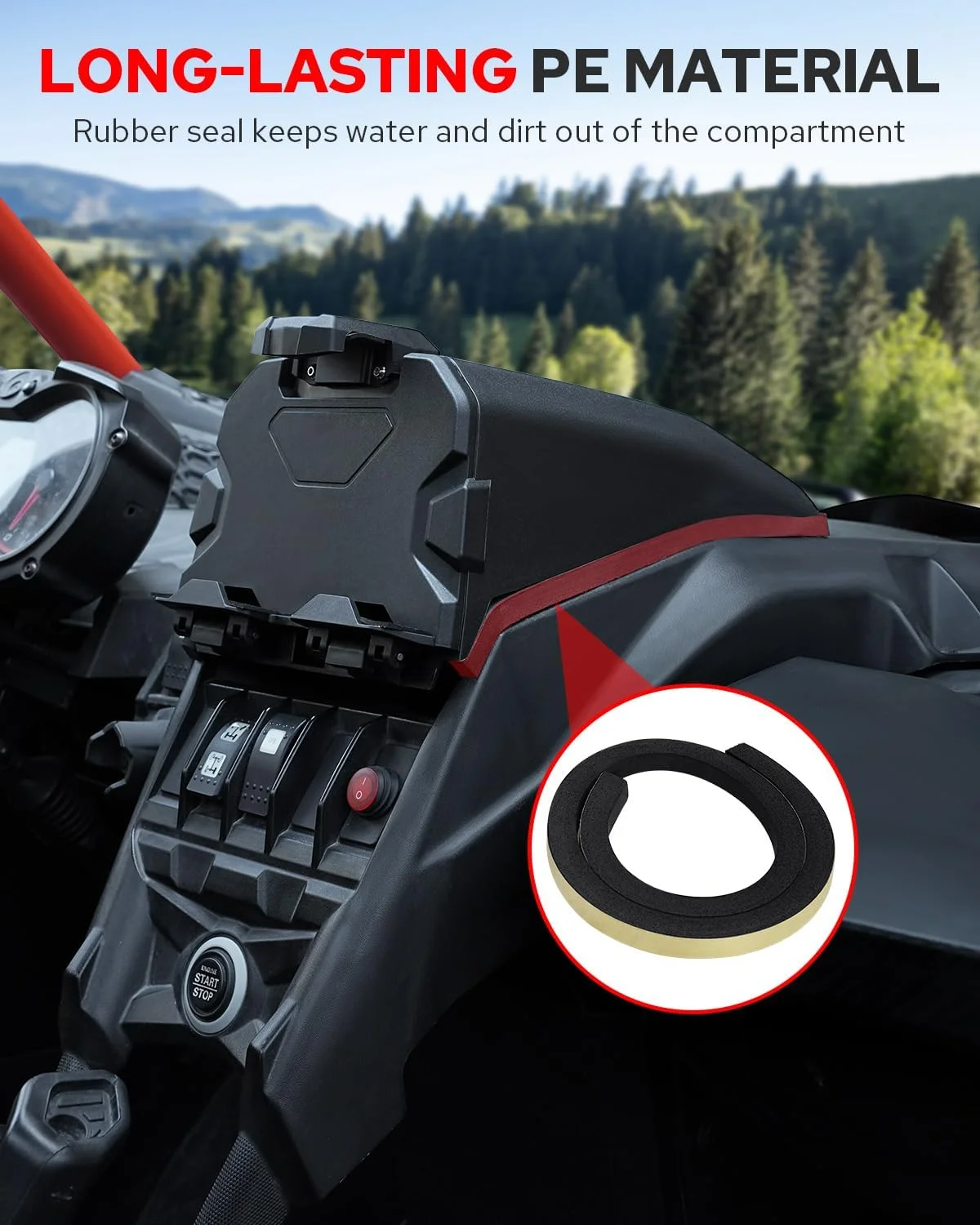 نگهدارنده تبلت برقی Benlari X3، جعبه نگهداری پایه تبلت سازگار با 2017-2024 Can Am Maverick X3 Max DS MR RC Turbo R لوازم جانبی جایگزین برای 715002874