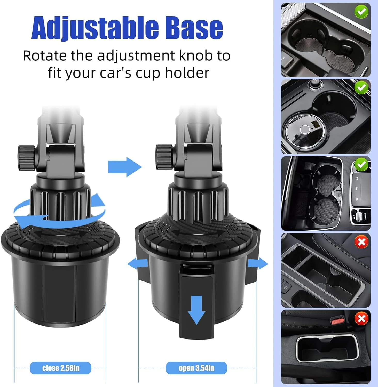 پایه نگهدارنده آیپد برای خودرو، پایه لیوانی تلفن، چرخش 360 درجه جهانی با بازوی بلند قابل تنظیم، برای تلفن های همراه 4 تا 13 اینچی، لوازم جانبی مسافرتی