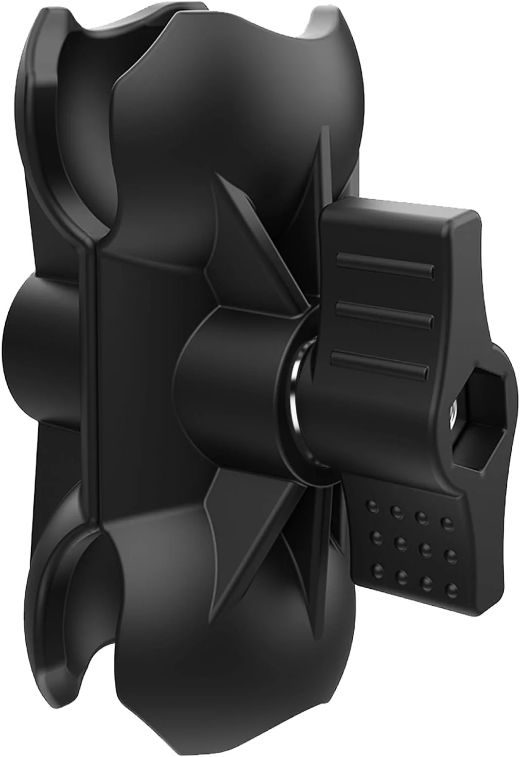 آداپتور توپی دو سر مادگی 1 و 1.5 اینچی سازگار با قطعات توپی سایز B/C و نگهدارنده گوشی موتور سیکلت (آداپتور توپی 1.5 اینچی بازوی کوتاه)