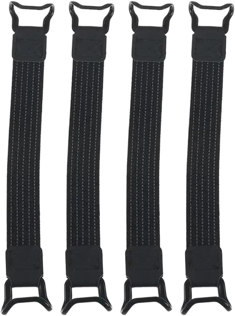 نگهدارنده بند دستی ضد لغزش جهانی 4 عددی، بند الاستیک ایمنی مشکی برای تبلت و کتابخوان الکترونیکی 6 تا 12.9 اینچی