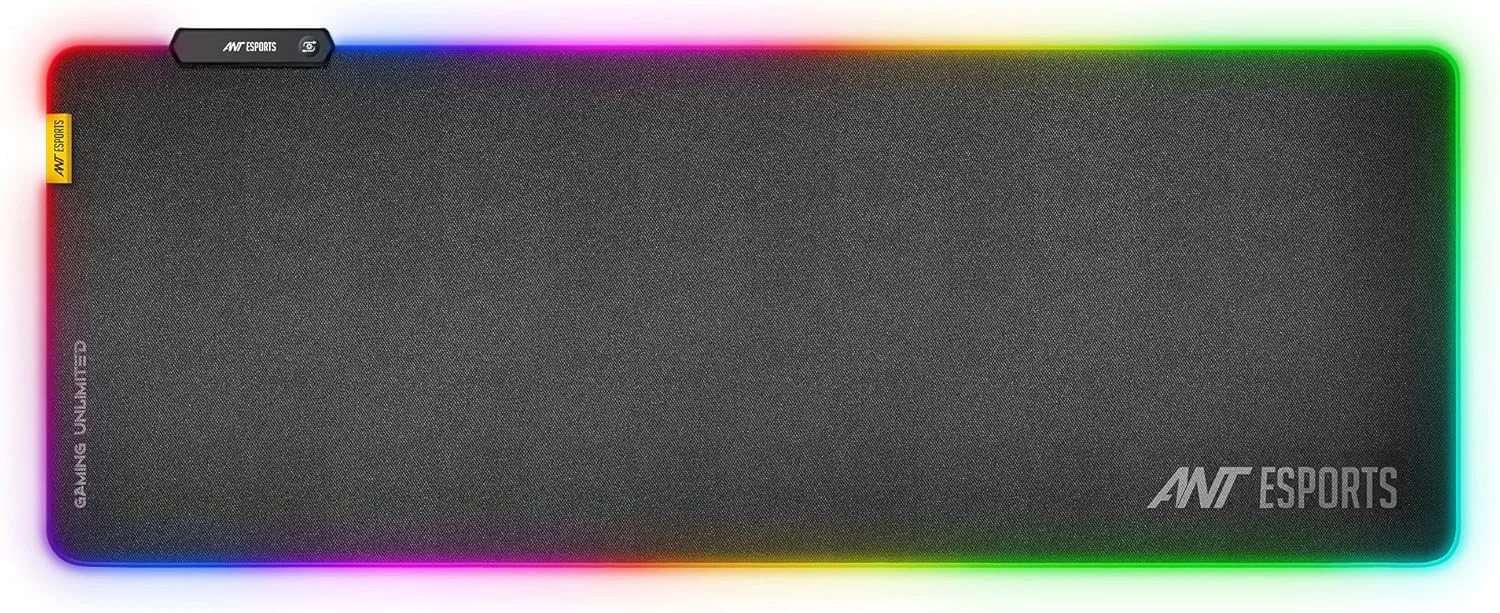 پد ماوس گیمینگ RGB مدل Ant Esports MP400R - سایز XL | نرم و ضد لغزش | ردیابی دقیق پیکسلی | 14 حالت نورپردازی | سطح پارچه ای بهینه شده