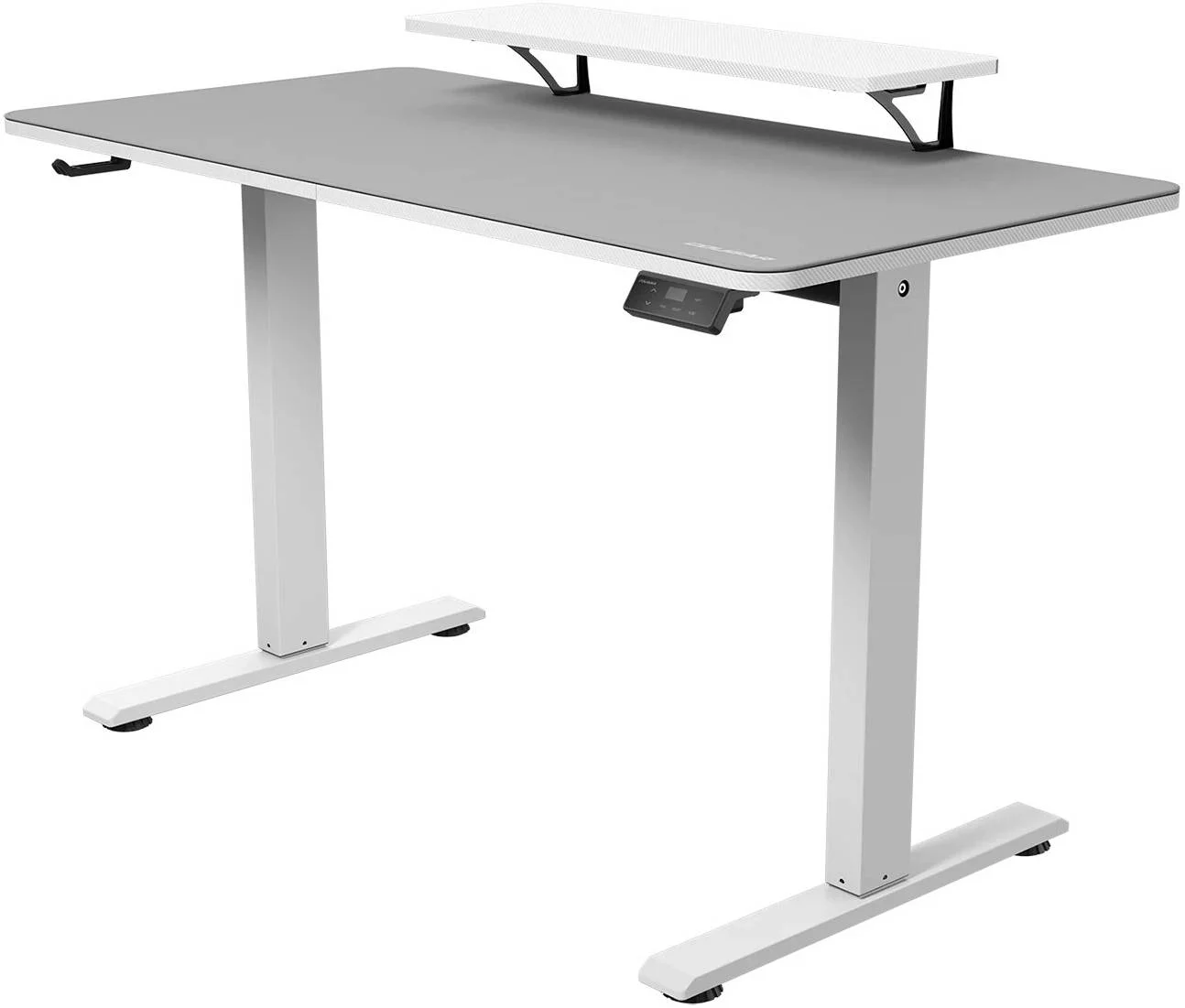 میز بازی کوگار E-STAR 120، دارای پد ماوس کامل، پایه مانیتور قابل جابجایی، محافظ برای شفت انتقال و موتور، سینی کابل برای مدیریت آسان، قلاب هدست، سفید | 3MSTA1WW.0001