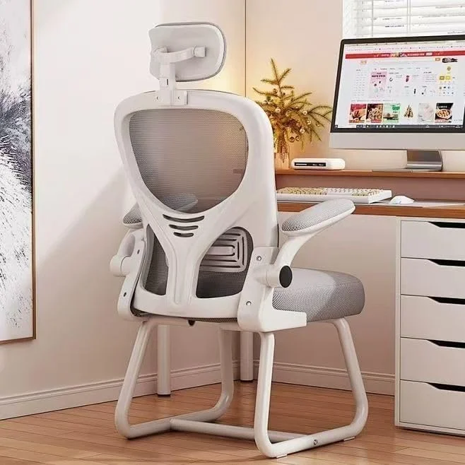 صندلی گیمینگ، صندلی میز اداری خانگی با دسته و تکیه گاه سر، صندلی اداری توری ارگونومیک با پشتی متوسط برای خانه، اتاق خواب، مطالعه، کار صندلی گیمینگ، صندلی میز اداری خانگی با دسته و تکیه گاه سر، صندلی اداری توری ارگونومیک با پشتی متوسط برای خانه، اتاق خواب، مطالعه، کار