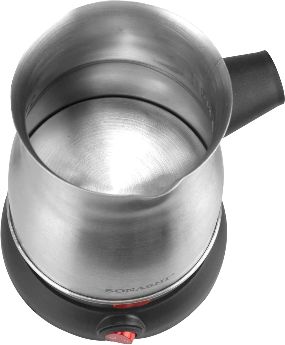 قهوه ساز ترک سوناشی با ظرف 800 میلی لیتری - پایه بدون سیم 360 درجه با دسته جداشدنی | قابلیت خاموش شدن خودکار مدل STCM-4972