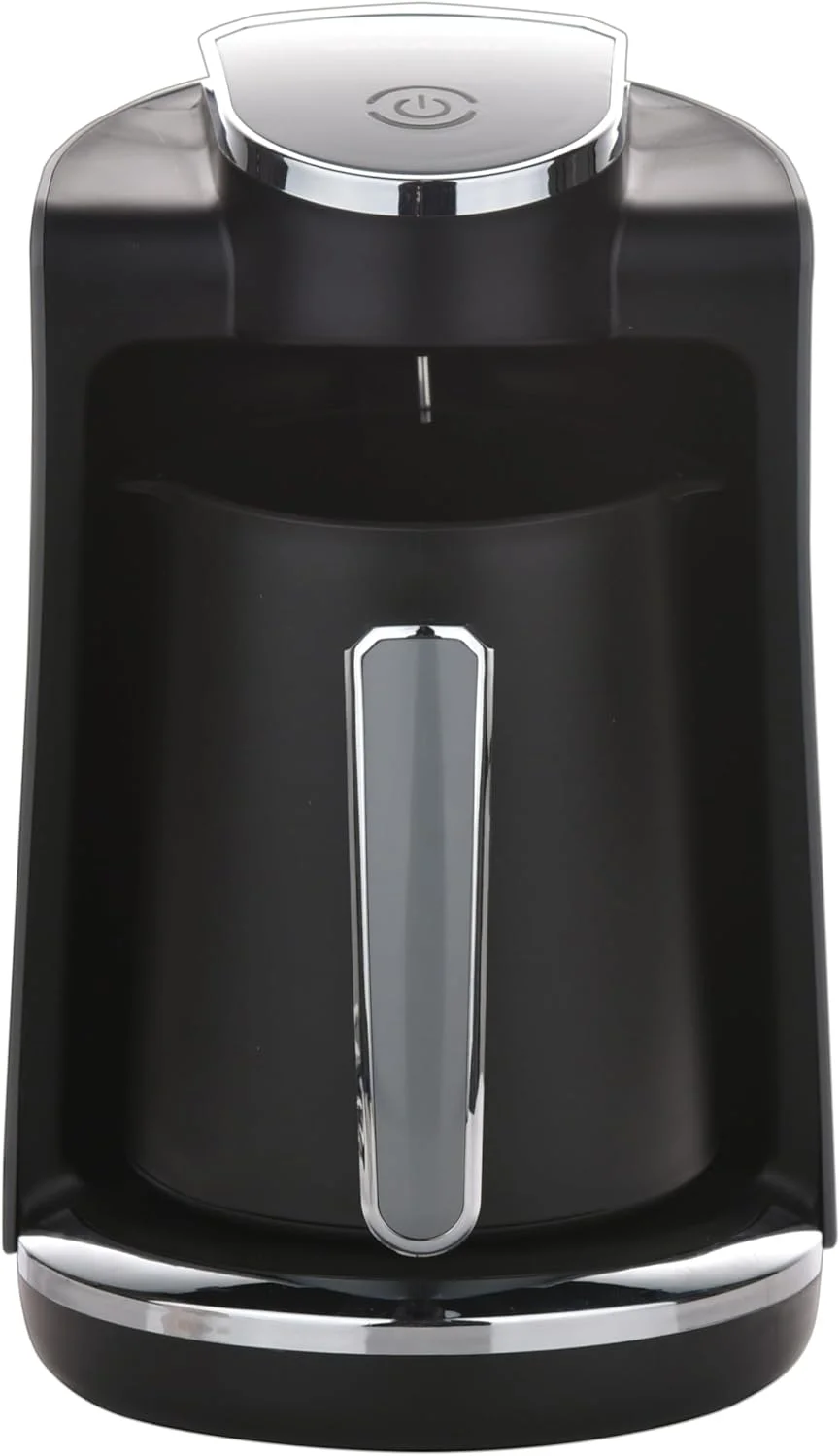 قهوه ساز برقی ترک سوناشی با ظرفیت 250 میلی لیتر، دارای نشانگر نور و صدا، قابلیت قطع خودکار و محافظت در برابر گرمای بیش از حد مدل STCM-4973 مشکی/نقره ای