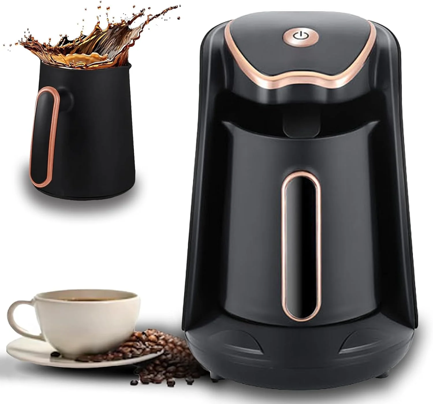 قهوه ساز ترک، قهوه جوش برقی، قهوه جوش اتوماتیک عربی یونانی، دستگاه تهیه نوشیدنی های شیری و نوشیدنی های گرم مختلف، دستگاه قهوه ترک برای تهیه قهوه و سایر نوشیدنی های گرم