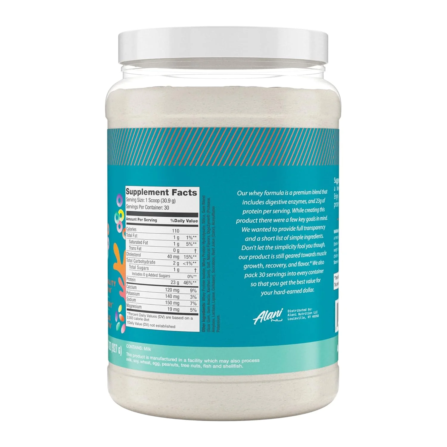 پودر پروتئین وی آلانی نو با طعم غلات میوه ای | 23 گرم پروتئین با شکر کم و آنزیم های گوارشی | پودر جایگزین وعده غذایی | پروتئین وی ایزوله کم چرب و کم کربوهیدرات | 30 سروینگ پودر پروتئین وی آلانی نو با طعم غلات میوه ای | 23 گرم پروتئین با شکر کم و آنزیم های گوارشی | پودر جایگزین وعده غذایی | پروتئین وی ایزوله کم چرب و کم کربوهیدرات | 30 سروینگ