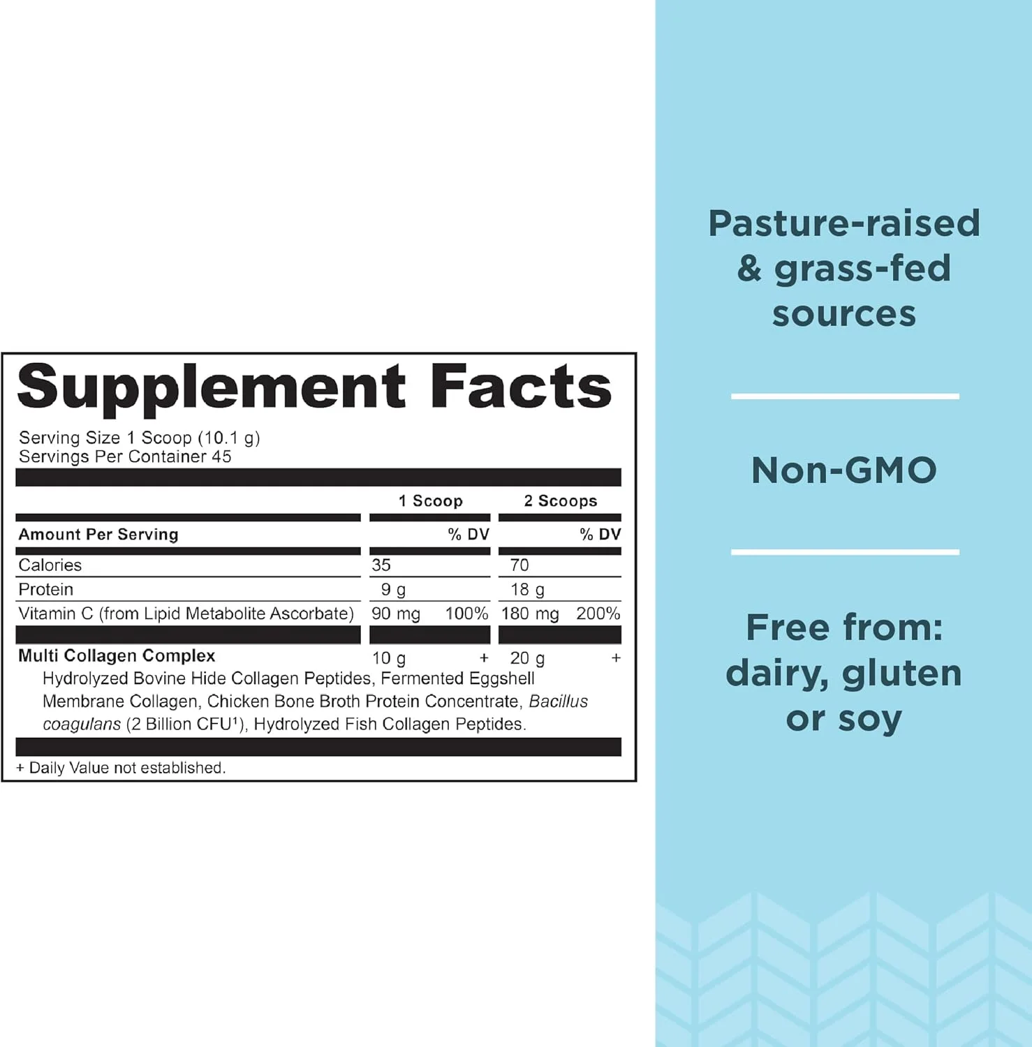 پودر پروتئین آب قلم با طعم وانیل، 40 سروینگ + پودر پروتئین کلاژن چندگانه، بدون طعم، 45 سروینگ از Ancient Nutrition