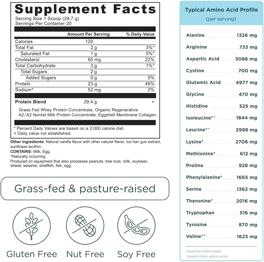 پودر پروتئین وی با شیر گاو تغذیه شده با علف Ancient Nutrition، طعم وانیل، 20 سروینگ + پودر پروتئین پپتیدهای کلاژن چندگانه، وانیلی، 24 سروینگ پودر پروتئین وی با شیر گاو تغذیه شده با علف Ancient Nutrition، طعم وانیل، 20 سروینگ + پودر پروتئین پپتیدهای کلاژن چندگانه، وانیلی، 24 سروینگ