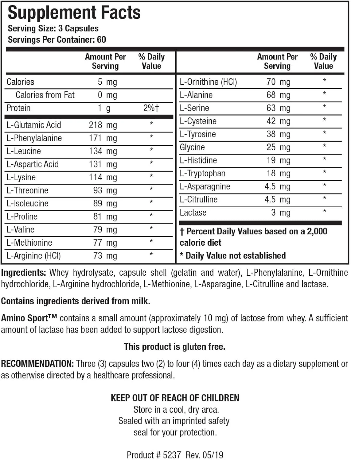 آمینو اسیدهای طیف گسترده ورزشی Biotics Research، آمینو اسیدهای ضروری، BCAAs، ریکاوری ورزشی، پشتیبانی از توده عضلانی بدون چربی، 180 کپسول