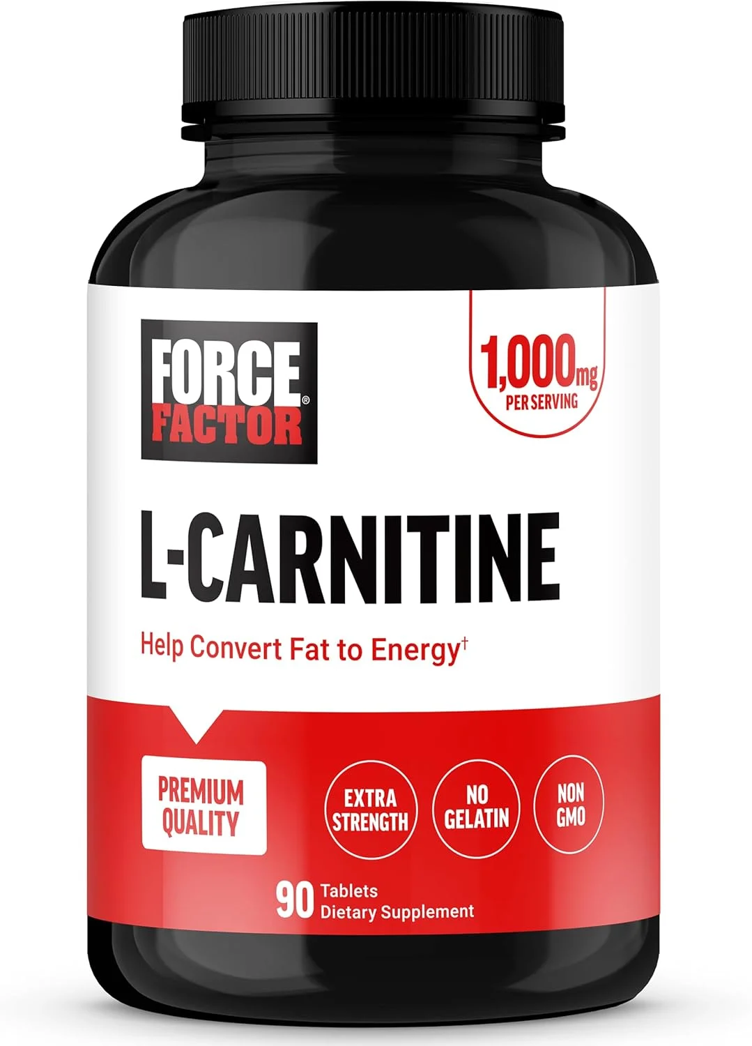 مکمل ال-کارنیتین فورس فکتور، کپسول های ال کارنیتین تارتارات 1000 میلی گرمی برای تبدیل چربی به انرژی، پشتیبانی از ریکاوری عضلات و افزایش عملکرد ورزشی، وگان، غیر GMO، 90 قرص مکمل ال-کارنیتین فورس فکتور، کپسول های ال کارنیتین تارتارات 1000 میلی گرمی برای تبدیل چربی به انرژی، پشتیبانی از ریکاوری عضلات و افزایش عملکرد ورزشی، وگان، غیر GMO، 90 قرص