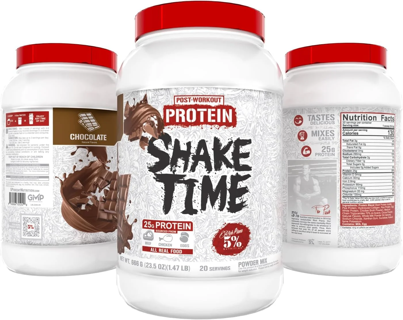 نوشیدنی پروتئینی ریچ پیانا شیک تایم %5 | 24 گرم پروتئین حیوانی | ایزوله گوشت گاو تغذیه شده با علف، مرغ، تخم مرغ | بدون شکر یا سویا (شکلاتی) نوشیدنی پروتئینی ریچ پیانا شیک تایم %5 | 24 گرم پروتئین حیوانی | ایزوله گوشت گاو تغذیه شده با علف، مرغ، تخم مرغ | بدون شکر یا سویا (شکلاتی)