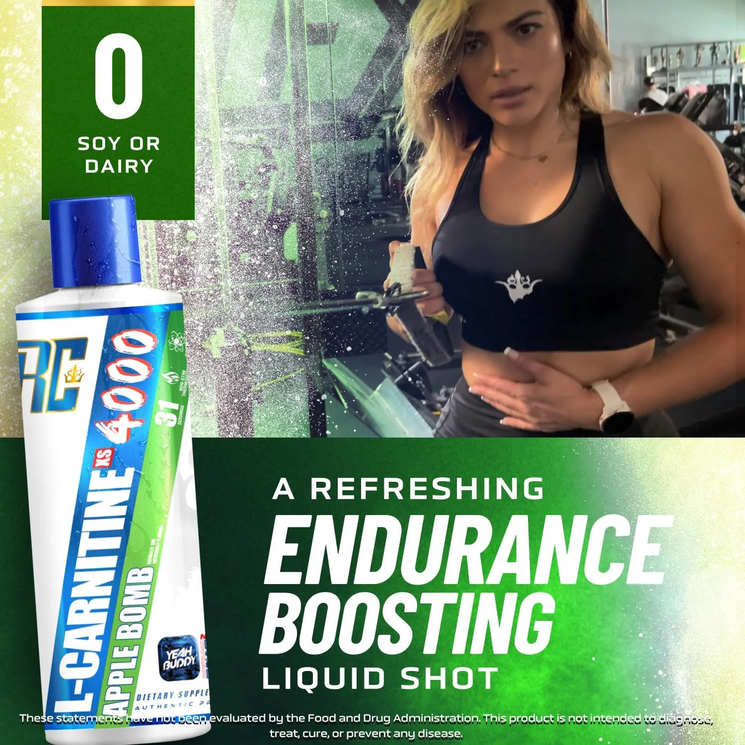 ال-کارنیتین مایع ۴۰۰۰ XS سری امضای رونی کلمن، بدون محرک، بدون شکر، بدون کربوهیدرات، پشتیبانی از قدرت عضلات بدون چربی برای آقایان و بانوان، ۴۷۳ میلی لیتر (طعم سیب) ال-کارنیتین مایع ۴۰۰۰ XS سری امضای رونی کلمن، بدون محرک، بدون شکر، بدون کربوهیدرات، پشتیبانی از قدرت عضلات بدون چربی برای آقایان و بانوان، ۴۷۳ میلی لیتر (طعم سیب)