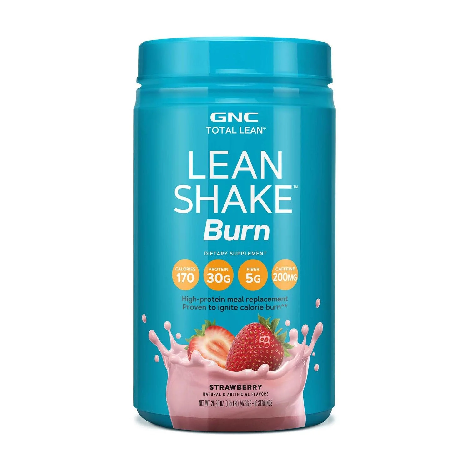 GNC Total Lean Lean Shake Burn - توت فرنگی (۱۶ سروینگ) GNC Total Lean Lean Shake Burn - توت فرنگی (۱۶ سروینگ)