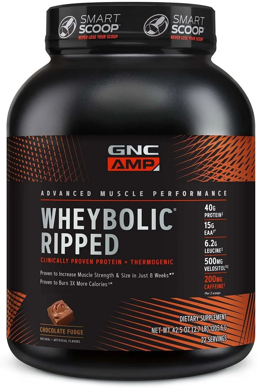 GNC AMP Wheybolic Ripped - شکلات فاج (22 سروینگ) GNC AMP Wheybolic Ripped - شکلات فاج (22 سروینگ)