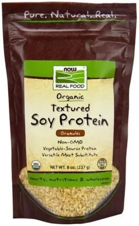گرانول پروتئین سویا بافت دار ارگانیک تایید شده غذای واقعی Now Foods - 227 گرم گرانول پروتئین سویا بافت دار ارگانیک تایید شده غذای واقعی Now Foods - 227 گرم