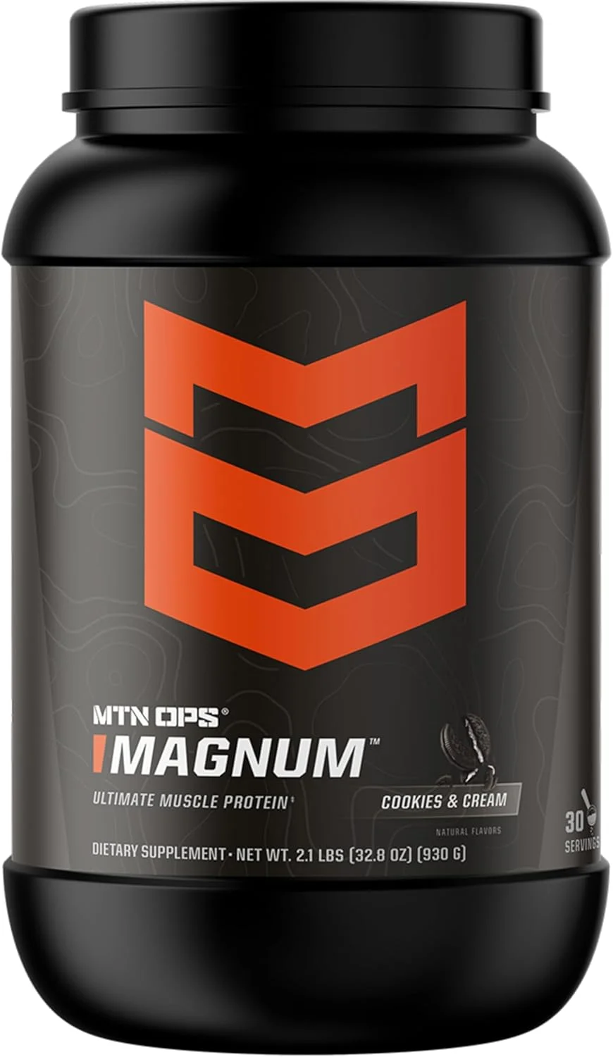 پودر پروتئین کوکی و کرم MTN OPS Magnum، 23 گرم پروتئین وی ایزوله و پروتئین شیر با BCAAs، بدون شکر و گلوتن، کوکی و کرم، 30 سروینگ پودر پروتئین کوکی و کرم MTN OPS Magnum، 23 گرم پروتئین وی ایزوله و پروتئین شیر با BCAAs، بدون شکر و گلوتن، کوکی و کرم، 30 سروینگ