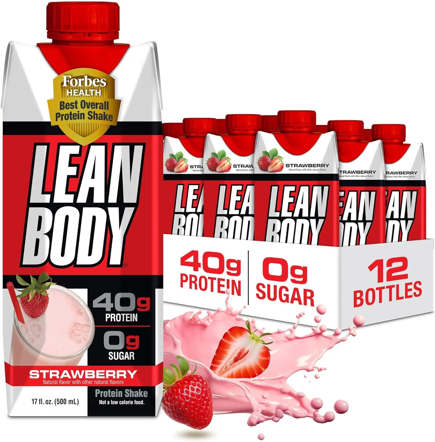 لابرادا Lean Body شیک پروتئینی توت فرنگی آماده نوشیدن، 40 گرم پروتئین، ترکیب وی، بدون شکر، بدون گلوتن، 22 ویتامین و مواد معدنی، 17 اونس (کارتن و درب قابل بازیافت - بسته 12 عددی) LABRADA لابرادا Lean Body شیک پروتئینی توت فرنگی آماده نوشیدن، 40 گرم پروتئین، ترکیب وی، بدون شکر، بدون گلوتن، 22 ویتامین و مواد معدنی، 17 اونس (کارتن و درب قابل بازیافت - بسته 12 عددی) LABRADA