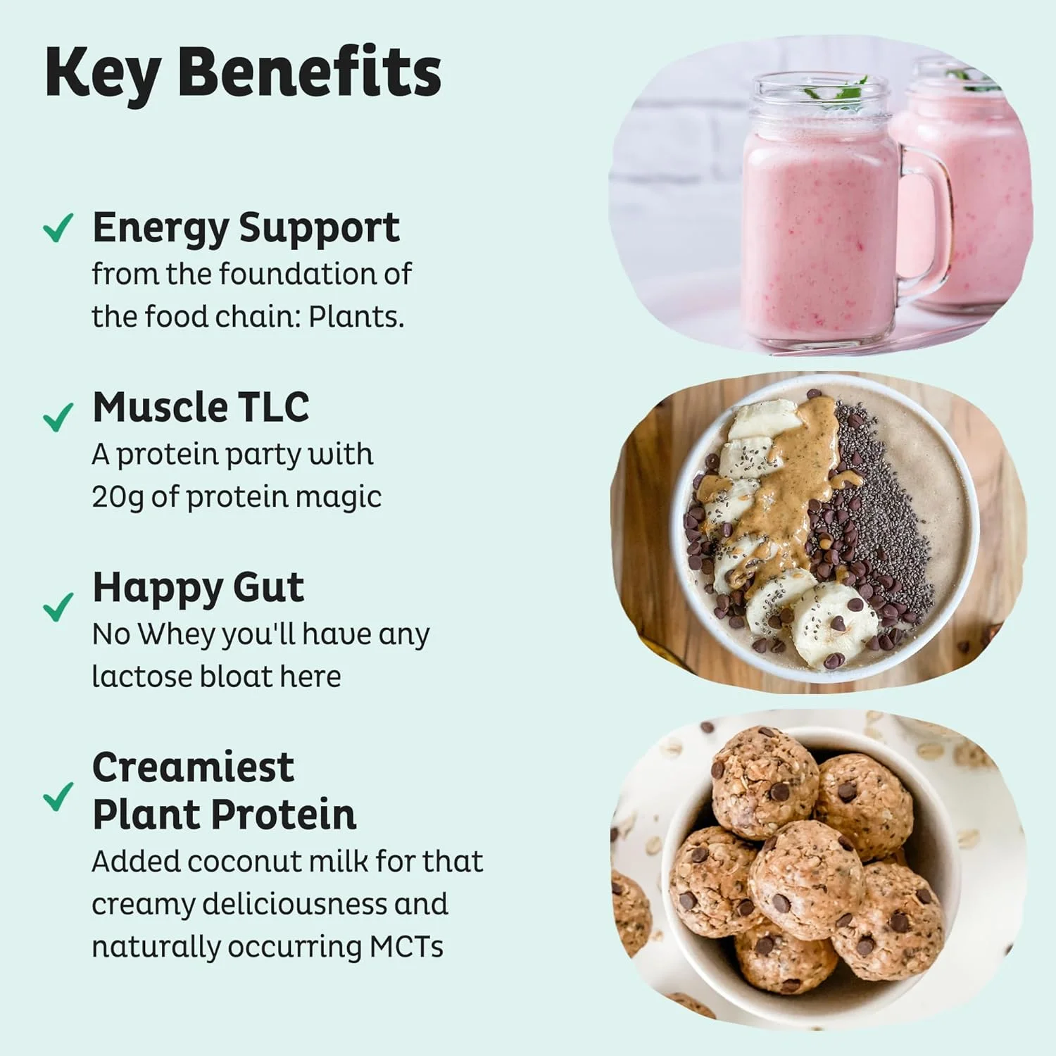 پودر پروتئین گیاهی KOS، بدون طعم و شیرین کننده - مخلوط پروتئین نخود کم کربوهیدرات، غنی از ویتامین ها و مواد معدنی سوپرفود ارگانیک - کتو، بدون سویا، بدون لبنیات - جایگزین غذا برای زنان و مردان - 20 سروینگ پودر پروتئین گیاهی KOS، بدون طعم و شیرین کننده - مخلوط پروتئین نخود کم کربوهیدرات، غنی از ویتامین ها و مواد معدنی سوپرفود ارگانیک - کتو، بدون سویا، بدون لبنیات - جایگزین غذا برای زنان و مردان - 20 سروینگ