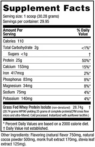 پودر پروتئین وی ایزوله گاو تغذیه شده با علف NutraBio - 25 گرم پروتئین در هر پیمانه - مکمل پروتئین عضله بدون قند - کوکی و خامه - 2 پوند، 29 سروینگ پودر پروتئین وی ایزوله گاو تغذیه شده با علف NutraBio - 25 گرم پروتئین در هر پیمانه - مکمل پروتئین عضله بدون قند - کوکی و خامه - 2 پوند، 29 سروینگ