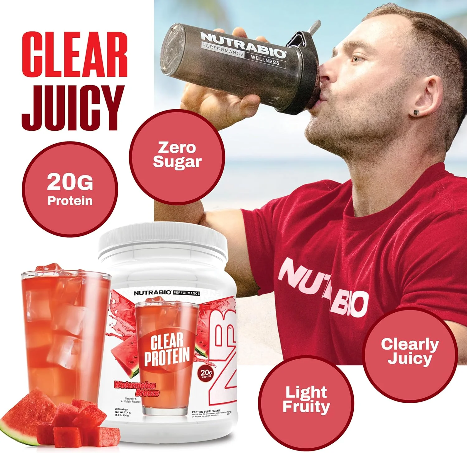 پودر پروتئین شفاف نوتراBio، طعم هندوانه - 20 سروینگ، 20 گرم پروتئین وی ایزوله شفاف، 0 گرم شکر، 0 گرم لاکتوز، طعم های میوه ای با طراوت، پشتیبانی از GLP1 - سلامت استخوان - ریکاوری عضلات بعد از تمرین پودر پروتئین شفاف نوتراBio، طعم هندوانه - 20 سروینگ، 20 گرم پروتئین وی ایزوله شفاف، 0 گرم شکر، 0 گرم لاکتوز، طعم های میوه ای با طراوت، پشتیبانی از GLP1 - سلامت استخوان - ریکاوری عضلات بعد از تمرین