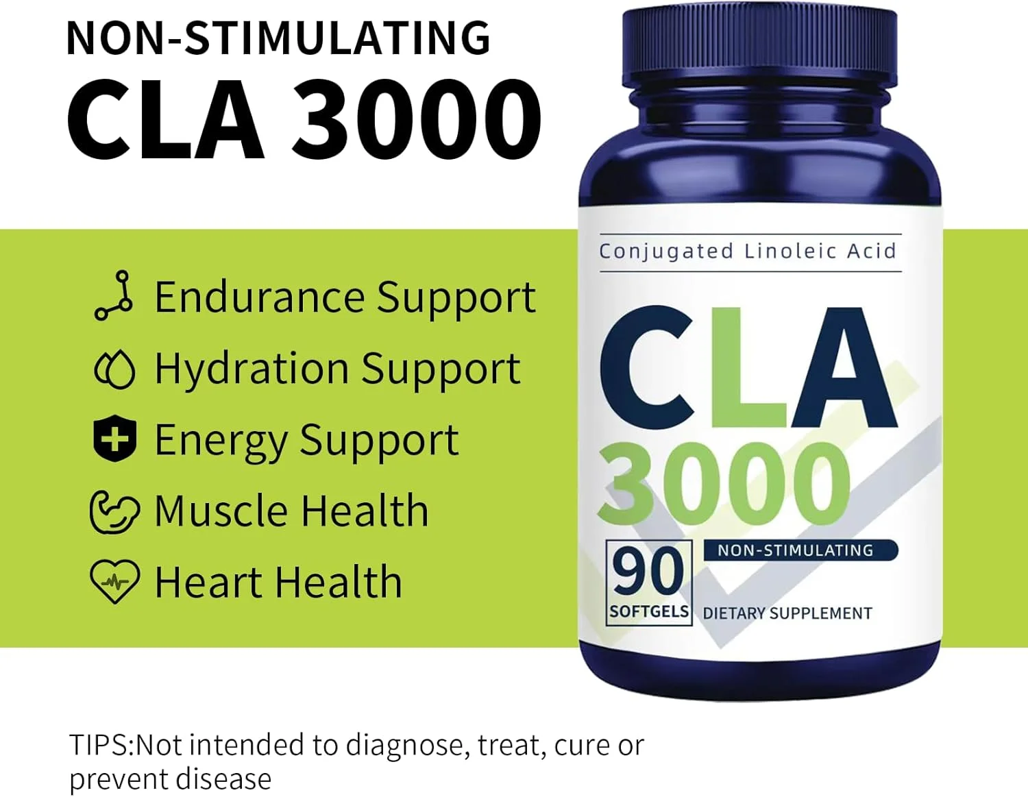 سافت ژل های CLA 3000 میلی گرمی - اسید لینولئیک مزدوج با روغن گلرنگ - مکمل CLA برای مدیریت وزن - بدون گلوتن - 90 سافت ژل سافت ژل های CLA 3000 میلی گرمی - اسید لینولئیک مزدوج با روغن گلرنگ - مکمل CLA برای مدیریت وزن - بدون گلوتن - 90 سافت ژل