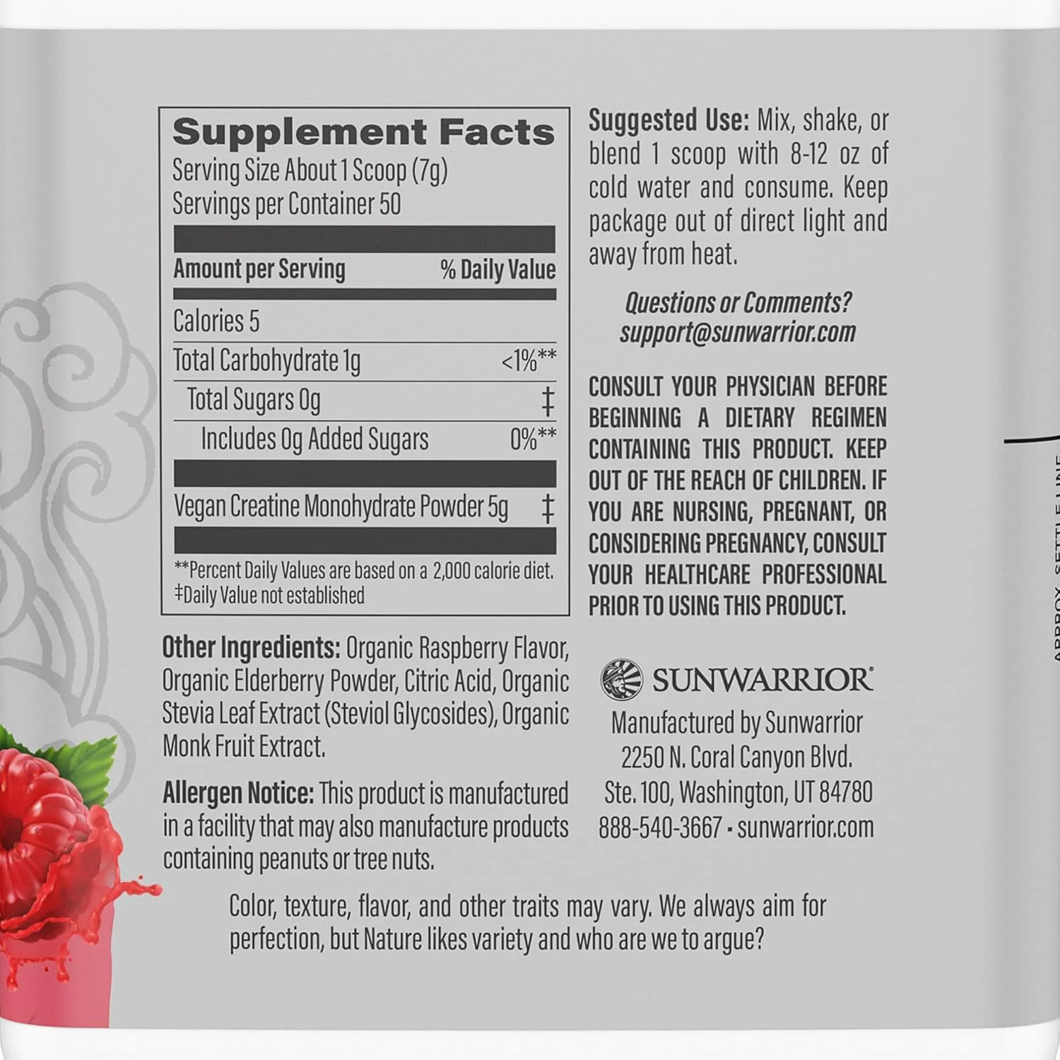 پودر پروتئین شفاف سان واریر | پروتئین گیاهی وگان، 30 سروینگ، با طعم تمشک و پودر کراتین مونوهیدرات | 50 سروینگ، با طعم تمشک پودر پروتئین شفاف سان واریر | پروتئین گیاهی وگان، 30 سروینگ، با طعم تمشک و پودر کراتین مونوهیدرات | 50 سروینگ، با طعم تمشک