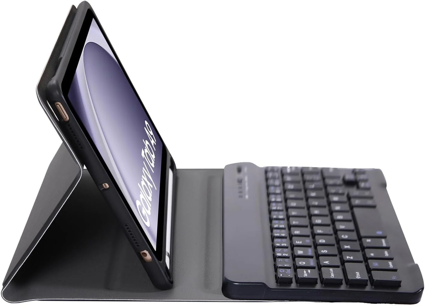 کیف کیبورد دار برای تبلت سامسونگ گلکسی تب A9+ مدل 2023 SM-X210 / SM-X215 / SM-X216 به همراه جای قلم S Pen، کاور محافظ با کیبورد وایرلس جداشدنی برای تبلت سامسونگ گلکسی تب A9 پلاس 11 اینچ 2023 - مشکی