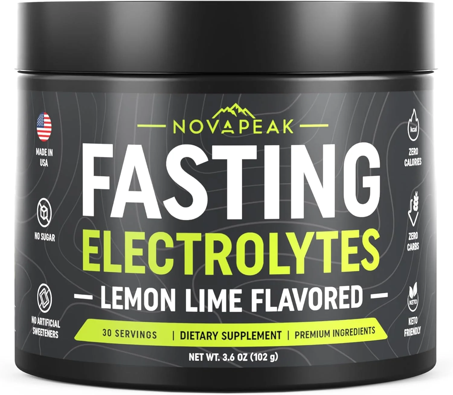 الکترولیت های روزه داری - آبرسانی سریع و نمک های روزه داری - الکترولیت ها برای روزه داری - مکمل روزه داری - 30 سروینگ، لیمو ترش