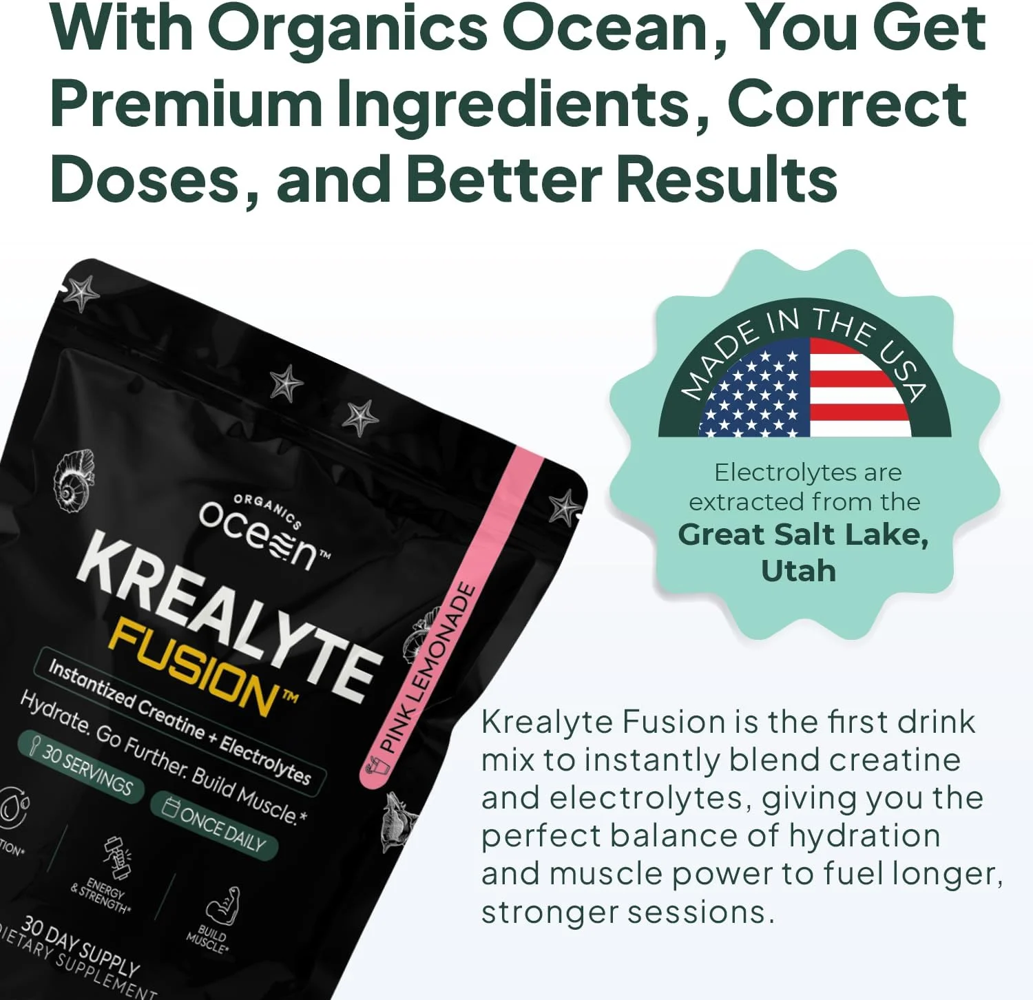 مخلوط کراتین مونوهیدرات فوری با الکترولیت ها - تقویت قدرت عضلانی، استقامت و آبرسانی - وگان، بدون شکر، طعم لیموناد صورتی - 30 سروینگ مخلوط کراتین مونوهیدرات فوری با الکترولیت ها - تقویت قدرت عضلانی، استقامت و آبرسانی - وگان، بدون شکر، طعم لیموناد صورتی - 30 سروینگ