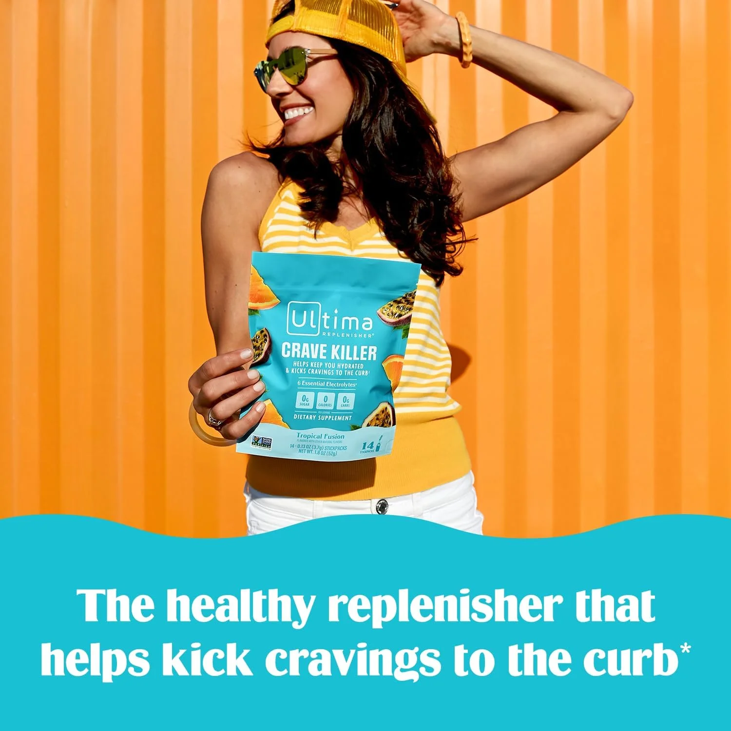 پودر مکمل و الکترولیت Ultima Replenisher Crave Killer - Tropical Fusion، 14 عدد - بسته های آبرسانی که میل شدید را از بین می برند پودر مکمل و الکترولیت Ultima Replenisher Crave Killer - Tropical Fusion، 14 عدد - بسته های آبرسانی که میل شدید را از بین می برند