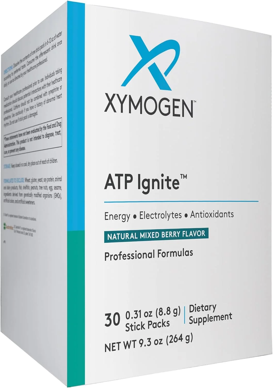پودر نوشیدنی انرژی زا XYMOGEN ATP Ignite - پشتیبانی از جایگزینی الکترولیت ها + بیوسنتز ATP با آنتی اکسیدان ها، آمینوها، ویتامین ها، الکترولیت ها + 95 میلی گرم کافئین (30 بسته چوبی میکس بری) پودر نوشیدنی انرژی زا XYMOGEN ATP Ignite - پشتیبانی از جایگزینی الکترولیت ها + بیوسنتز ATP با آنتی اکسیدان ها، آمینوها، ویتامین ها، الکترولیت ها + 95 میلی گرم کافئین (30 بسته چوبی میکس بری)