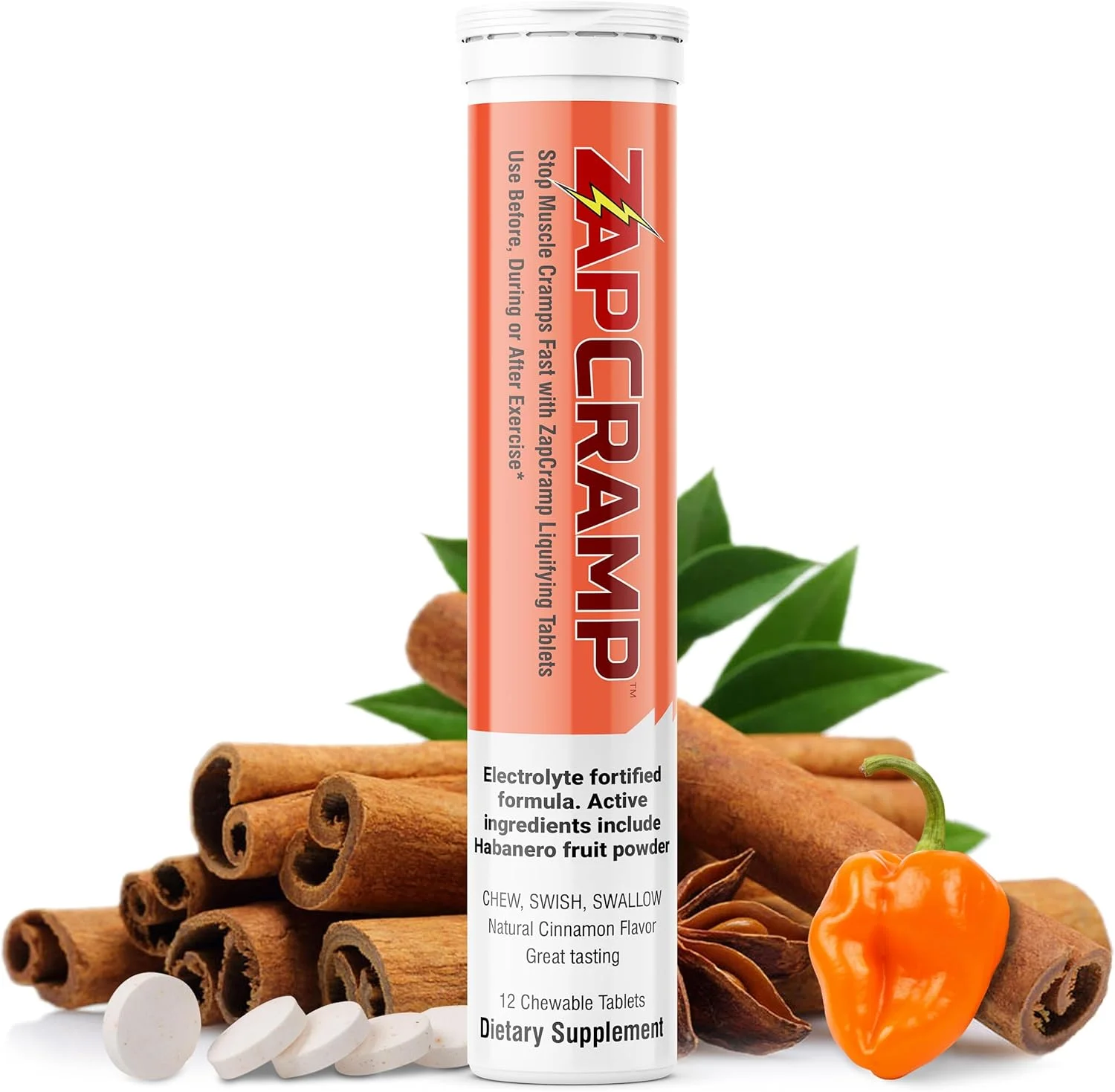 توقف سریع گرفتگی عضلات با کپسایسین حاصل از پودر میوه هابانرو، قرص های جویدنی مایع شونده به همراه الکترولیت ها برای تسکین گرفتگی عضلات بدن و پا - 12 عدد توقف سریع گرفتگی عضلات با کپسایسین حاصل از پودر میوه هابانرو، قرص های جویدنی مایع شونده به همراه الکترولیت ها برای تسکین گرفتگی عضلات بدن و پا - 12 عدد