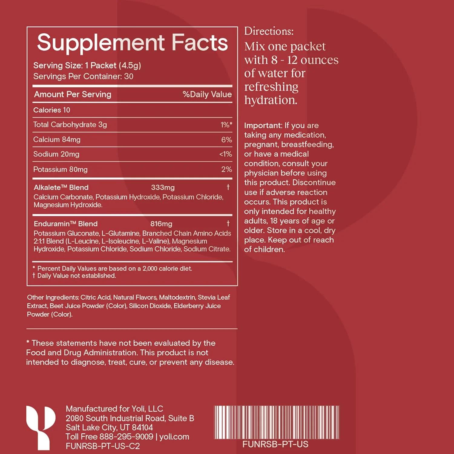 پودر الکترولیت یولی فان - پودر آبرسان بدون شکر با ترکیب آلکالیت
